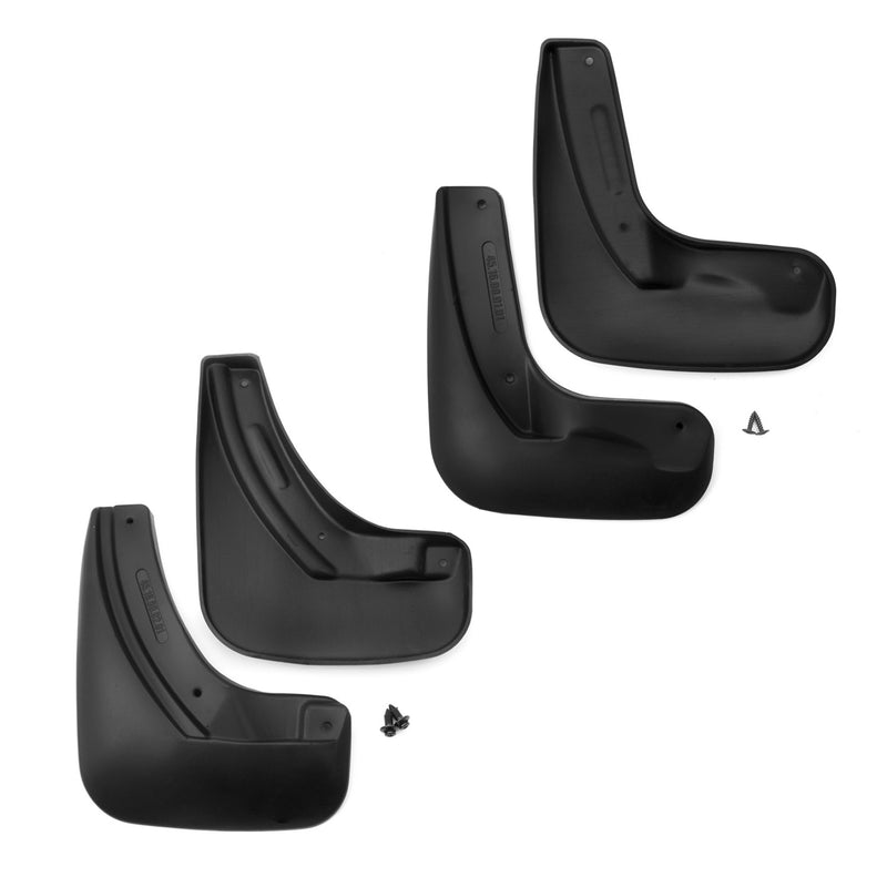 Bavettes Garde Boue pour Skoda Octavia 2012-2020 Avant et Arrière Noir 4Pcs