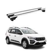 Barres de toit Transversales pour Dacia Jogger 2022-2026 TÜV Aluminium Gris 2Pcs