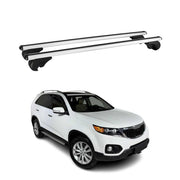 Barres de toit Transversales pour Kia Sorento 2009-2015 Aluminium Argent
