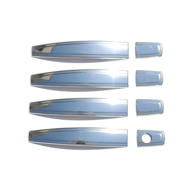 Couverture poignée de porte pour Opel Astra H 2004-2010 4 Portes Acier 8Pcs