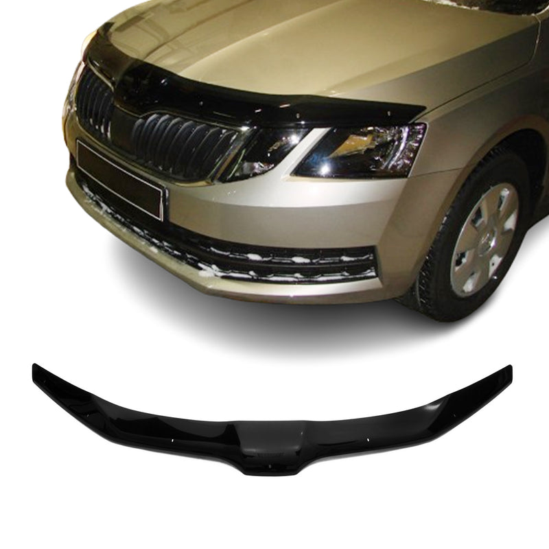 Deflecteurs d'air capot de voiture pour Skoda Octavia 2017-2019 Acrylique Noir