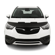 Protège Capot pour Opel Crossland X 2017-2024 Masque de voiture vinyle Noir