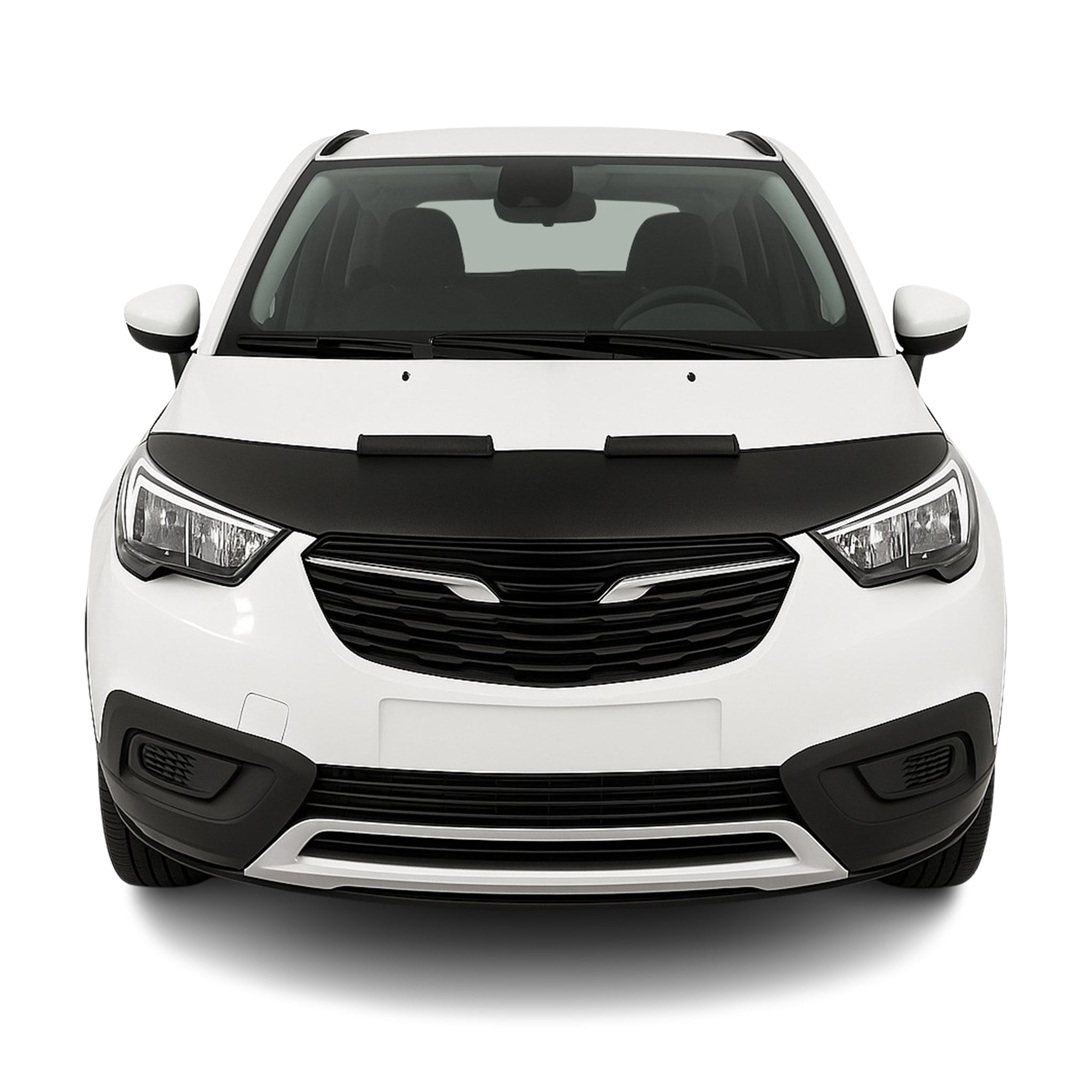 Protège Capot pour Opel Crossland X 2017-2024 Masque de voiture vinyle Noir