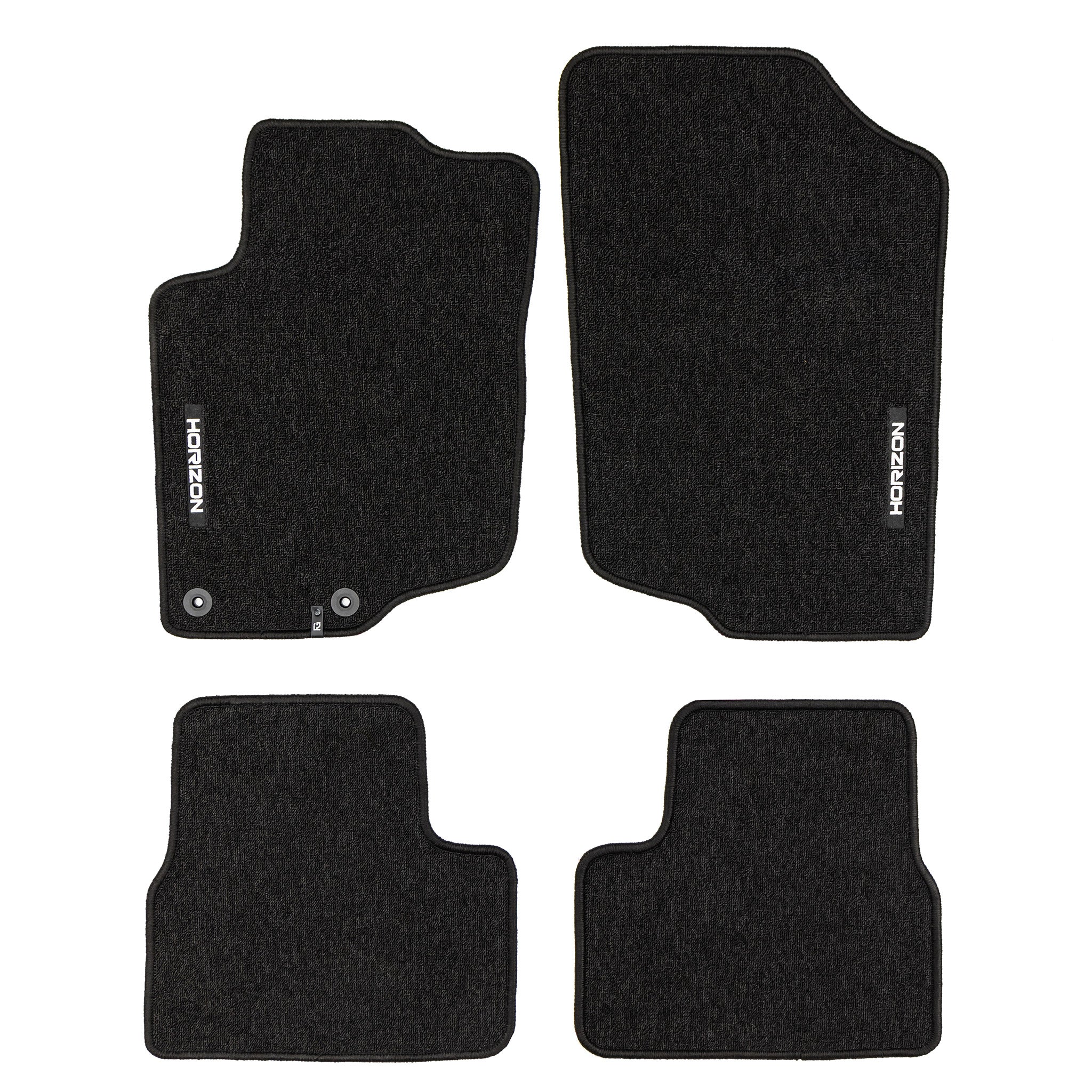 Tapis de Sol de Voiture pour Peugeot 207 2006-2014 Velours Imperméable 4Pcs