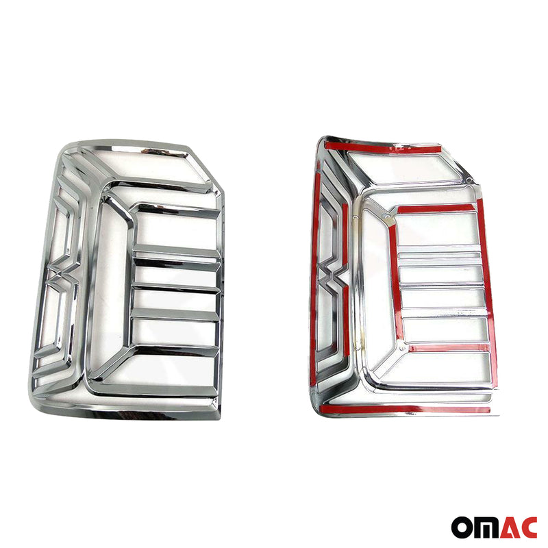 Cadre de Feu Stop Arrière pour VW Caddy IV 2015-2020 ABS Chromé 2 Pcs