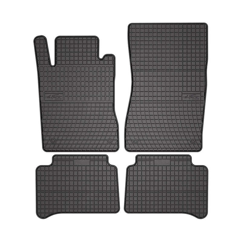 Tapis de Sol pour Mercedes Classe E W211 2002-2009 Caoutchouc Noir