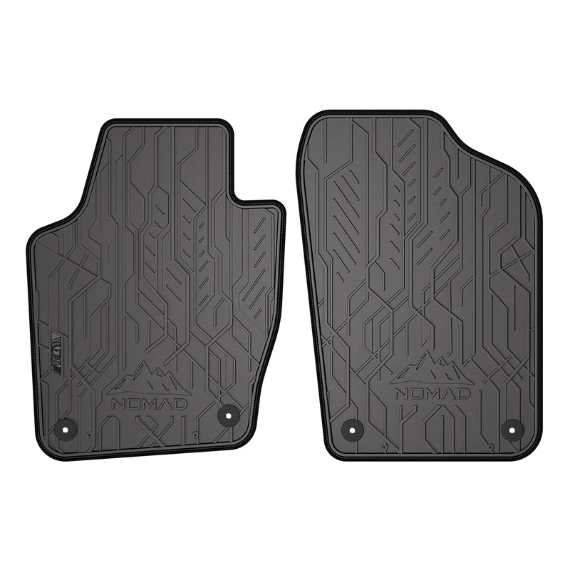 Tapis de Sol de Voiture pour VW Polo V 2009-17 Caoutchouc Imperméable 2Pcs