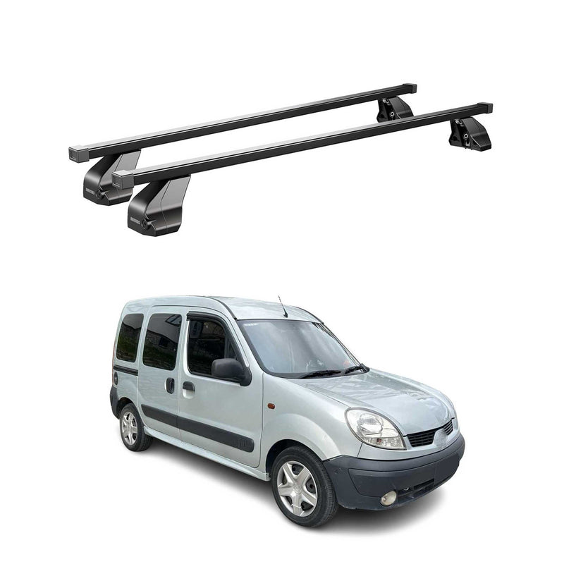 Barres Transversales Menabo pour Renault Kangoo Express 1998-2008 Noir