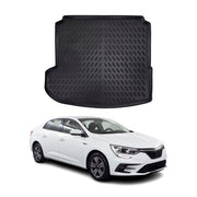 Tapis de coffre pour Renault Megane 4 Berline 2016-2027 Noir 3D en TPE