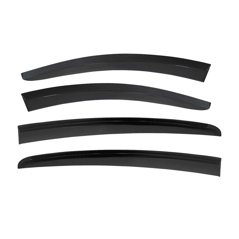 Déflecteurs de Vent pluie d'air pour Ford Focus 2018-2025 SD Acrylique Noir 4Pcs