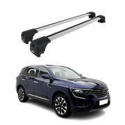 Barres De Toit Transversales pour Renault Koleos II 2016-2024 Aluminium Gris 2x