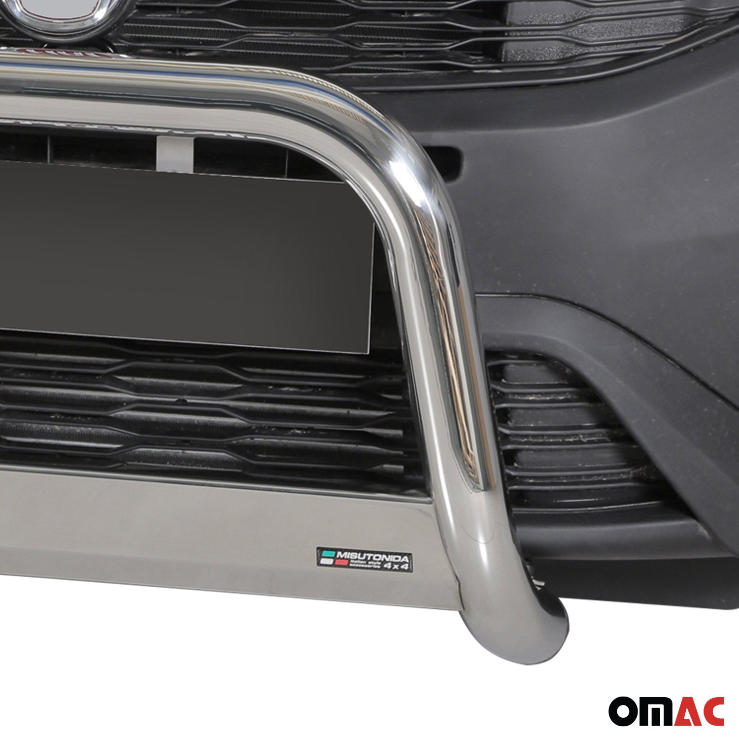 Pare-buffle Avant pour Fiat Doblò 2015-2022 63 mm en Acier Gris