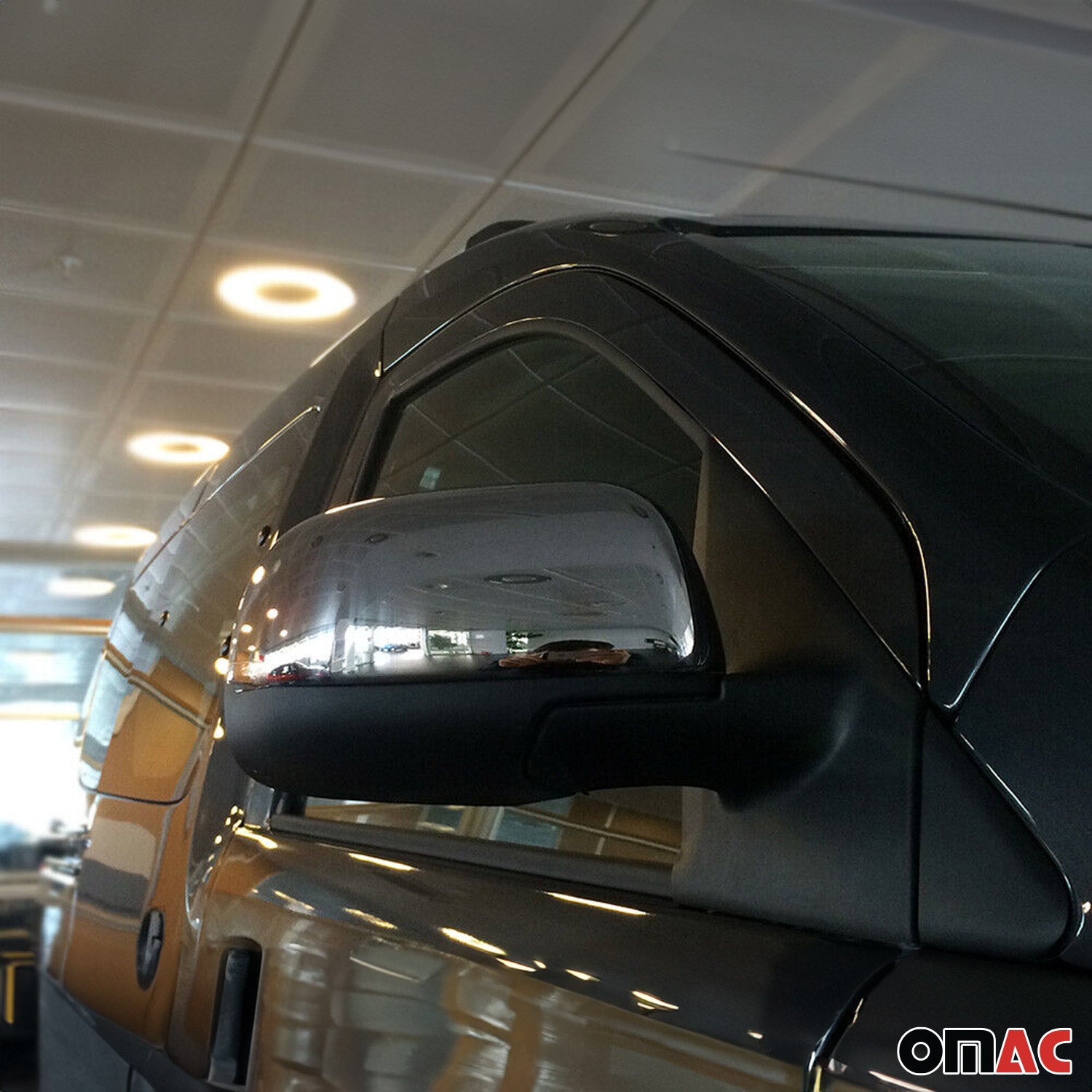 Coques de Rétroviseurs pour Dacia Lodgy 2012-2020 en Acier Inoxy Chromé Argent