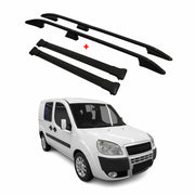 Kit Barres de toit pour Fiat Doblo I 2000-2010 Alu Noir L1 Empattement Court 4x