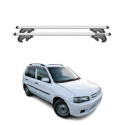Barres de toit transversales pour Mazda Demio 1996-2002 90kg Alu Gris 2tlg