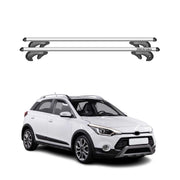 Barres de toit pour Hyundai i20 GB Active 2015-2020 90kg Aluminium Gris 2x
