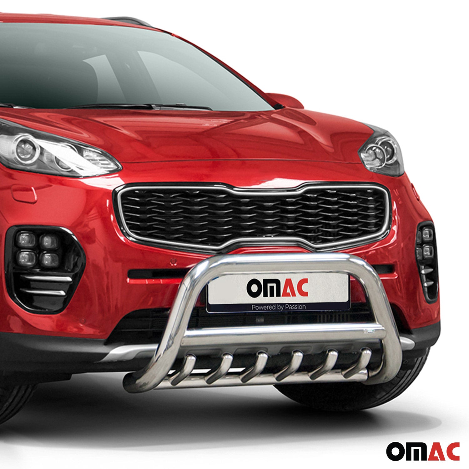 Pare-Buffle Avant Pour Kia Sportage 2015-2021 en Acier Inoxy Argent