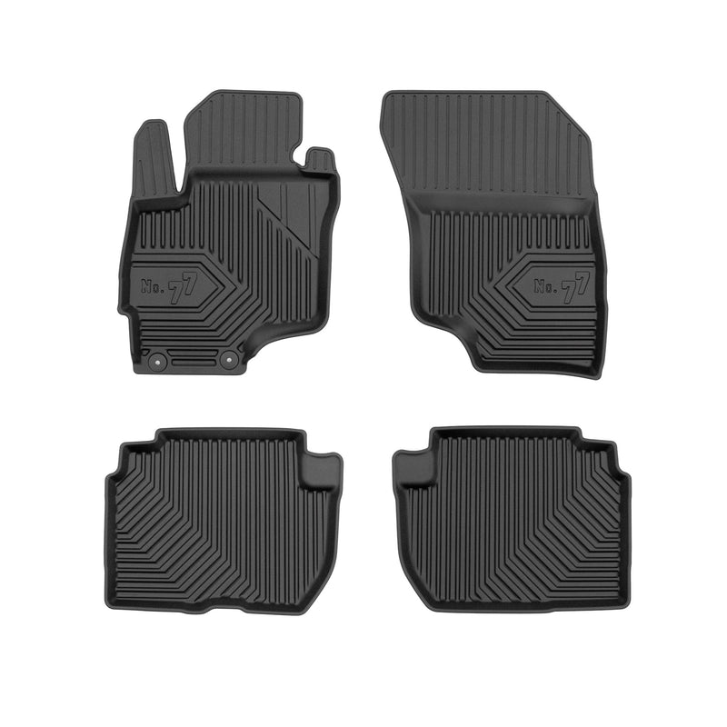 Tapis de Sol de Voiture pour Mitsubishi Outlander III 2012-22 PHEV TPE Noir 4Pcs