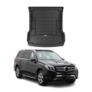 Tapis de Coffre pour Mercedes Classe GLS 2015-2019 TPE Noir
