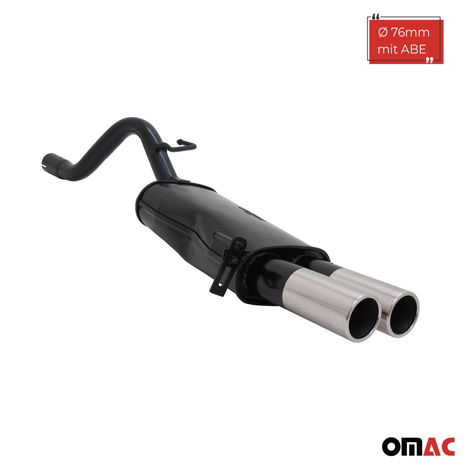 Échappement arrière sport Novus pour Fiat Grande Punto 199 2x76mm avec ABE
