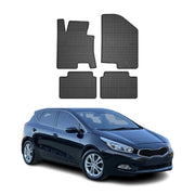 Tapis de Sol pour Kia Ceed 2012-2018 Caoutchouc Noir