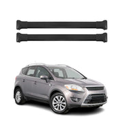 Barres de toit transversales pour Ford Kuga I 2008-2012 Aluminium Noir 2x