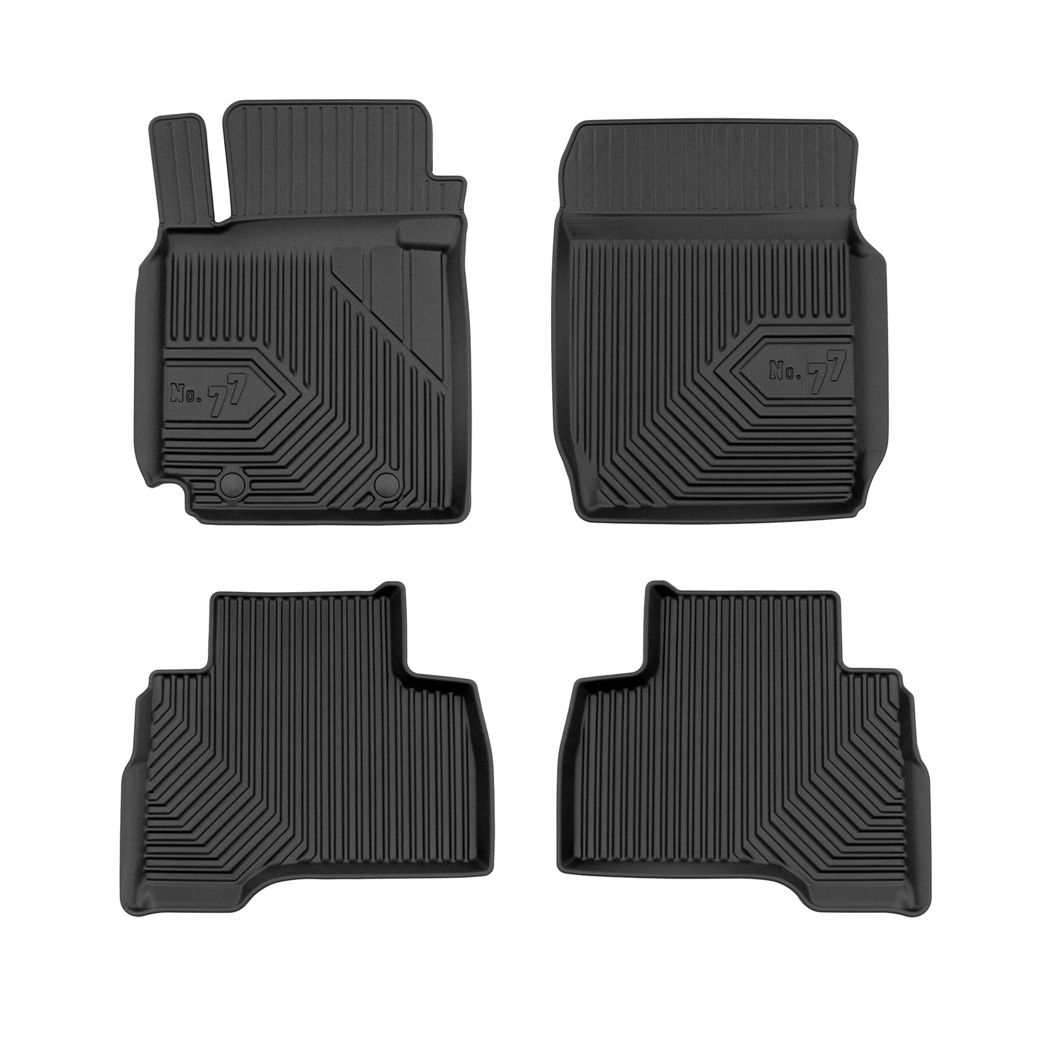 Tapis de Sol de Voiture pour Suzuki Grand Vitara II 2005-2014 TPE Noir 4Pcs