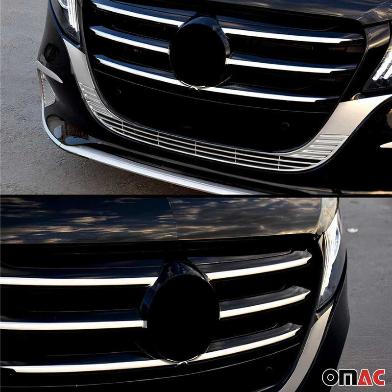 Moulure de Grille de Calandre pour Mercedes Vito W447 2024-2025 Acier 6Pcs