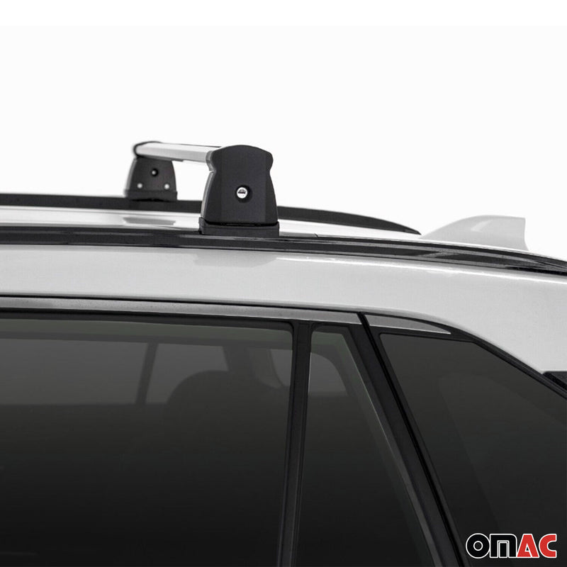 Menabo Barres Transversales Pour Toyota RAV4 XA50 2018-2025 Alu Gris 2x