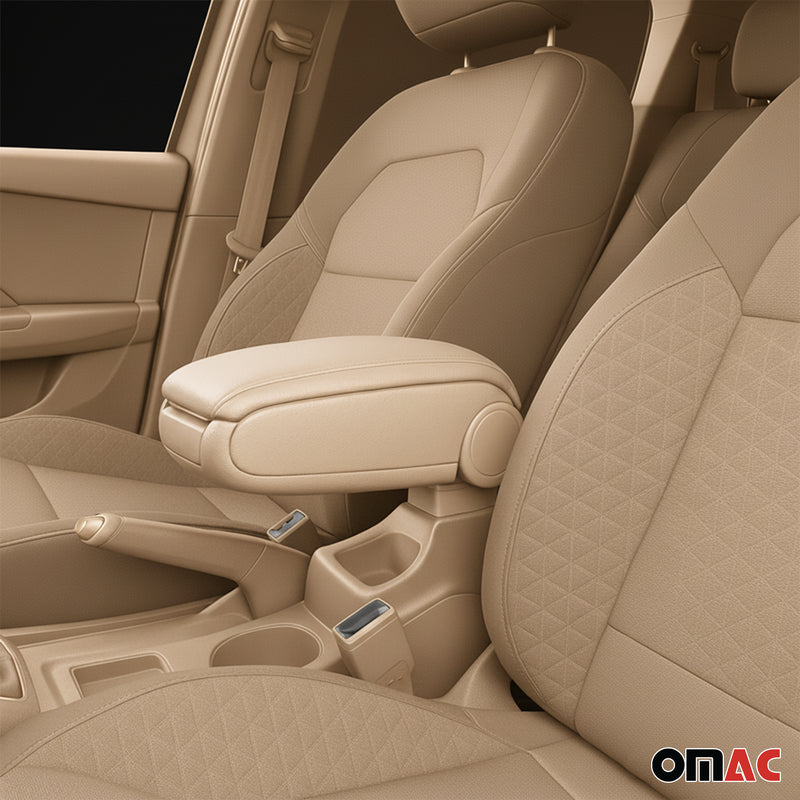 Accoudoir pour VW Caddy 2003-2020 Touran 2003-2015 Vinyl Abs Beige