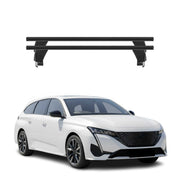 Barres de toit transversales pour Peugeot 308 Break III 2021-2026 Alu Noir 2x