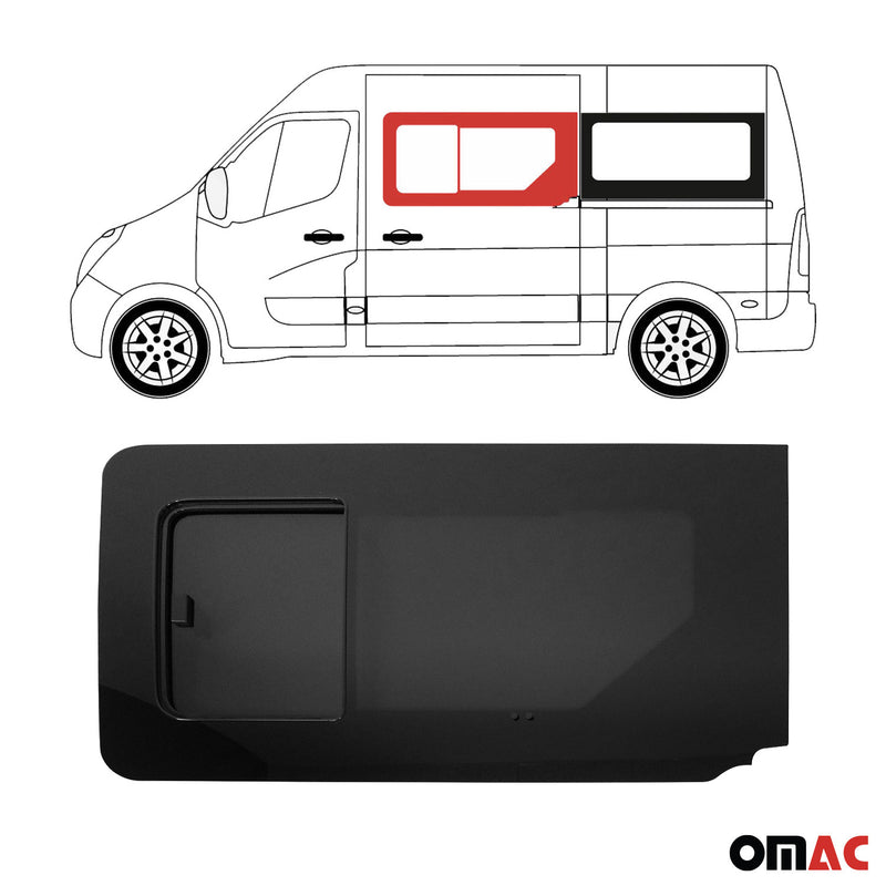 Vitre Porte pour Renault Master 2010-2023 Avant Gauche coulissante L1