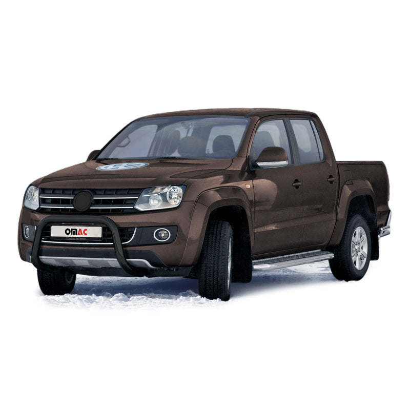 Pare-Buffle Avant Pour VW Amarok 2016-2020 en Acier Inox Noir