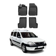 Tapis de Sol pour Dacia Logan 2006-2013 TPE Noir