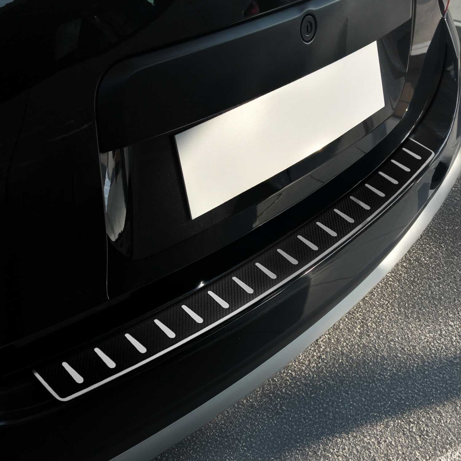 Protection Seuil De Pare-Chocs pour Dacia Duster 2010-2017 Folie De Carbone