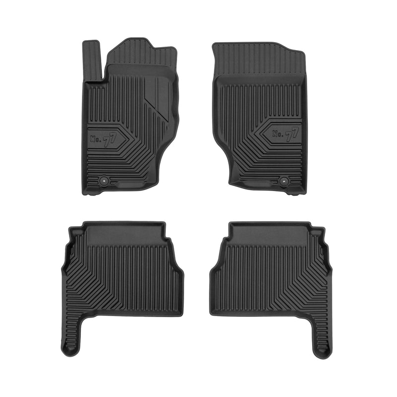 Tapis de Sol de Voiture pour Kia Sorento I 2002-2009 TPE Antidérapant Noir 4Pcs