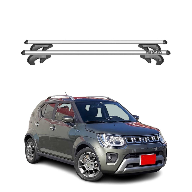 Barres de toit transversales pour Suzuki Ignis 2016-2020 90kg Alu Gris 2tlg