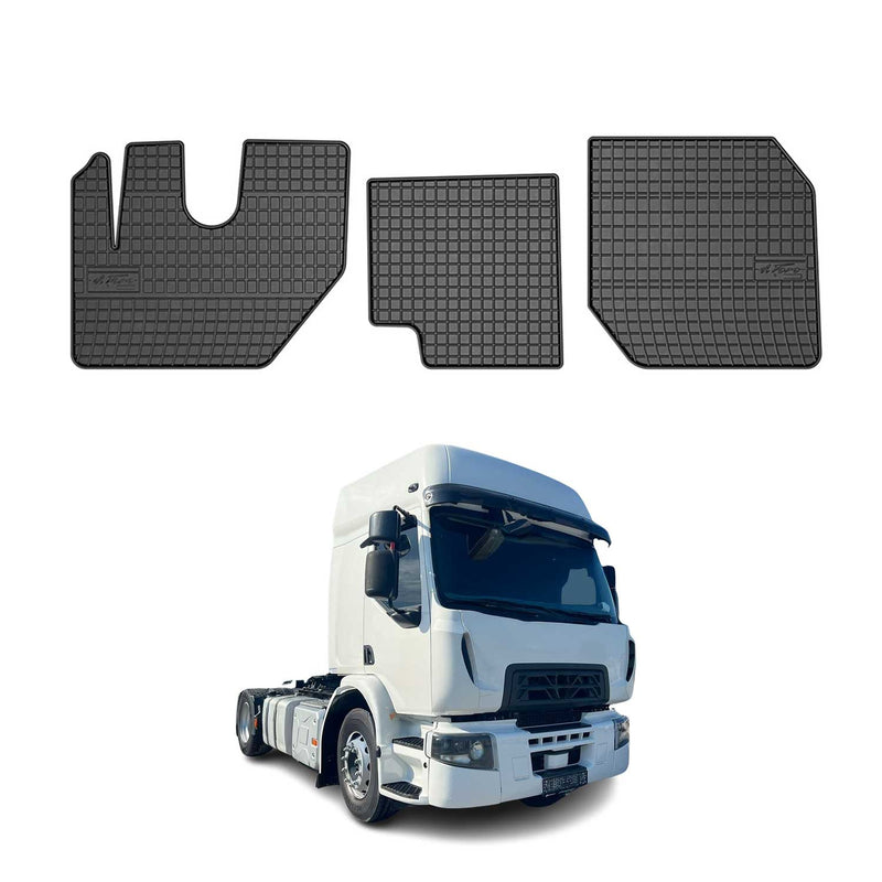 Tapis de Sol pour Renault Trucks D 2015-2020 Caoutchouc Noir