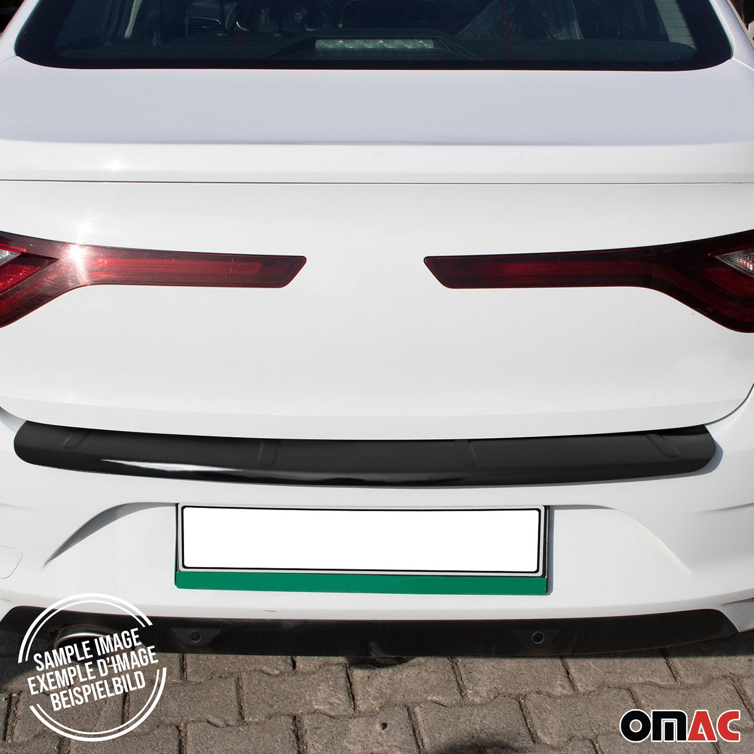 Protection seuil Coffre Pare-Chocs pour Ford Tourneo Courier 2014-23 Noir ABS