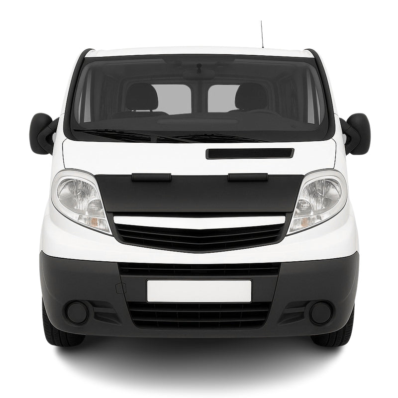 Protège Capot pour Opel Vivaro A 2006-2014 Masque de voiture vinyle Noir