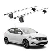 Barres de toit transversales Alu pour Dacia Sandero III 2021-2026 TÜV Gris 2Pcs
