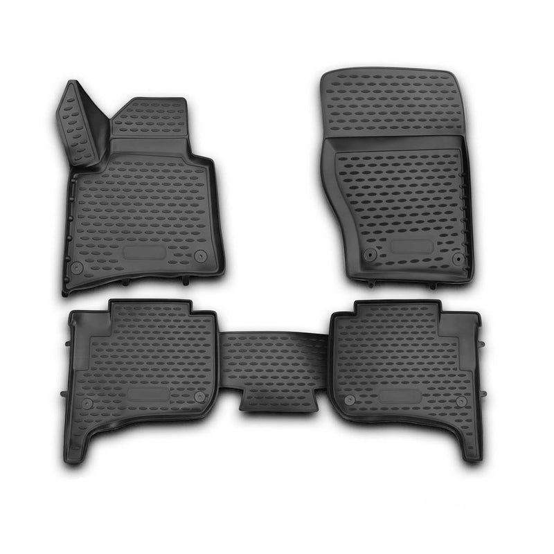 OMAC Tapis de sol pour VW Touareg 2010-2018 en caoutchouc Noir