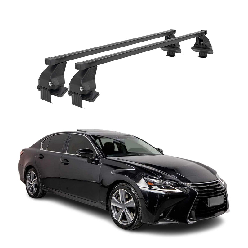 Barres Transversales Menabo pour Lexus GS L10 2011-2020 Noir