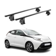Barres de toit transversales acier pour Toyota Aygo X 2022-2026 TÜV Noir 2Pcs
