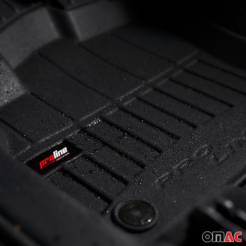 OMAC Tapis de sol en caoutchouc pour Jeep Cherokee 2013-2023 Noir Premium