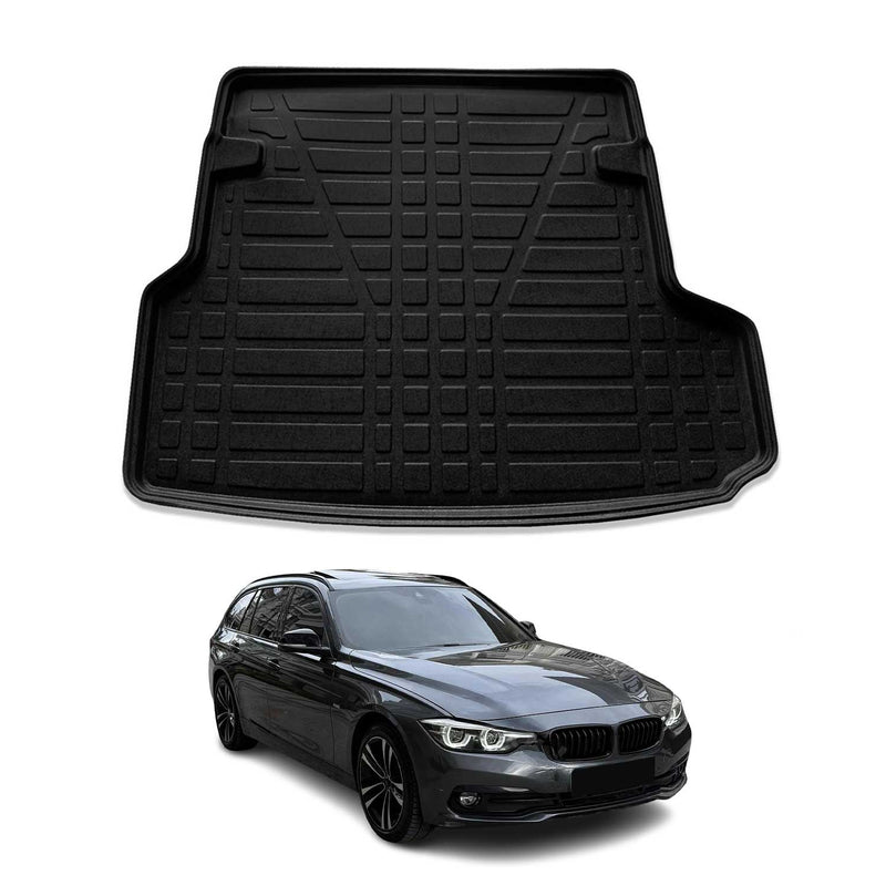 Tapis de coffre pour BMW Série 3 F31 Break 2011-2019 caoutchouc TPE Noir