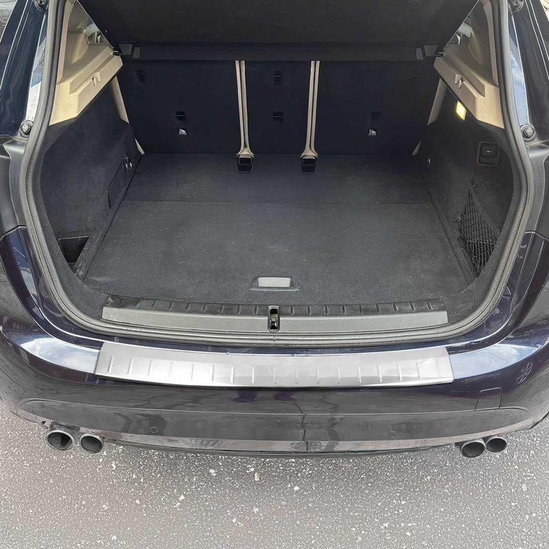 Protection seuil de pare-chocs arriére pour BMW Série 2 F45 2014-21 Inox Chromé