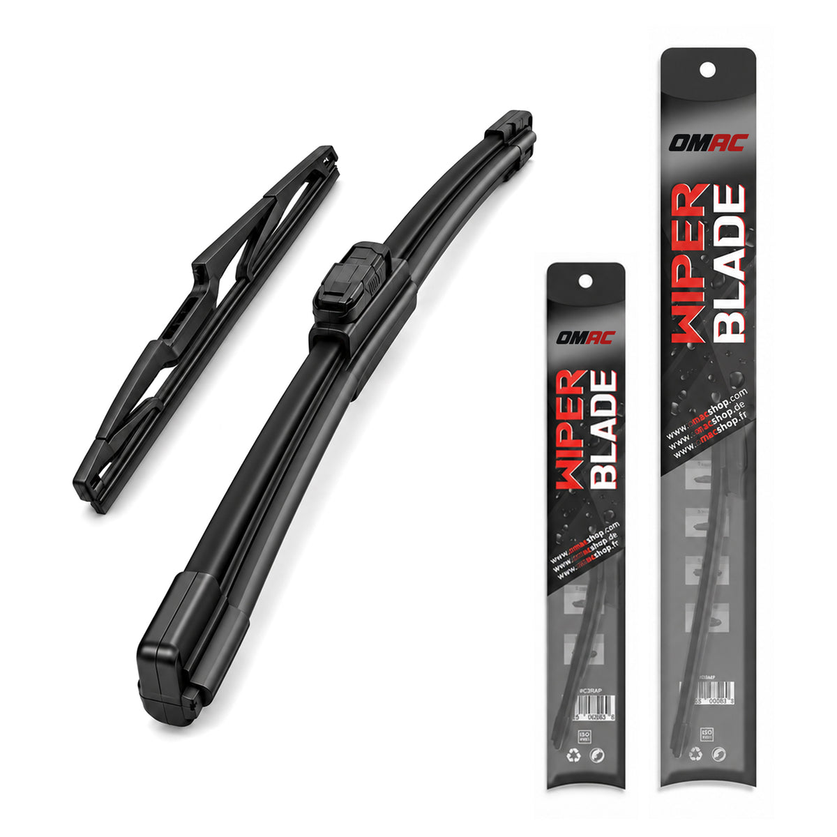 Balai d'Essuie Glace Avant + Arrière pour Citroen C1 2005-2022