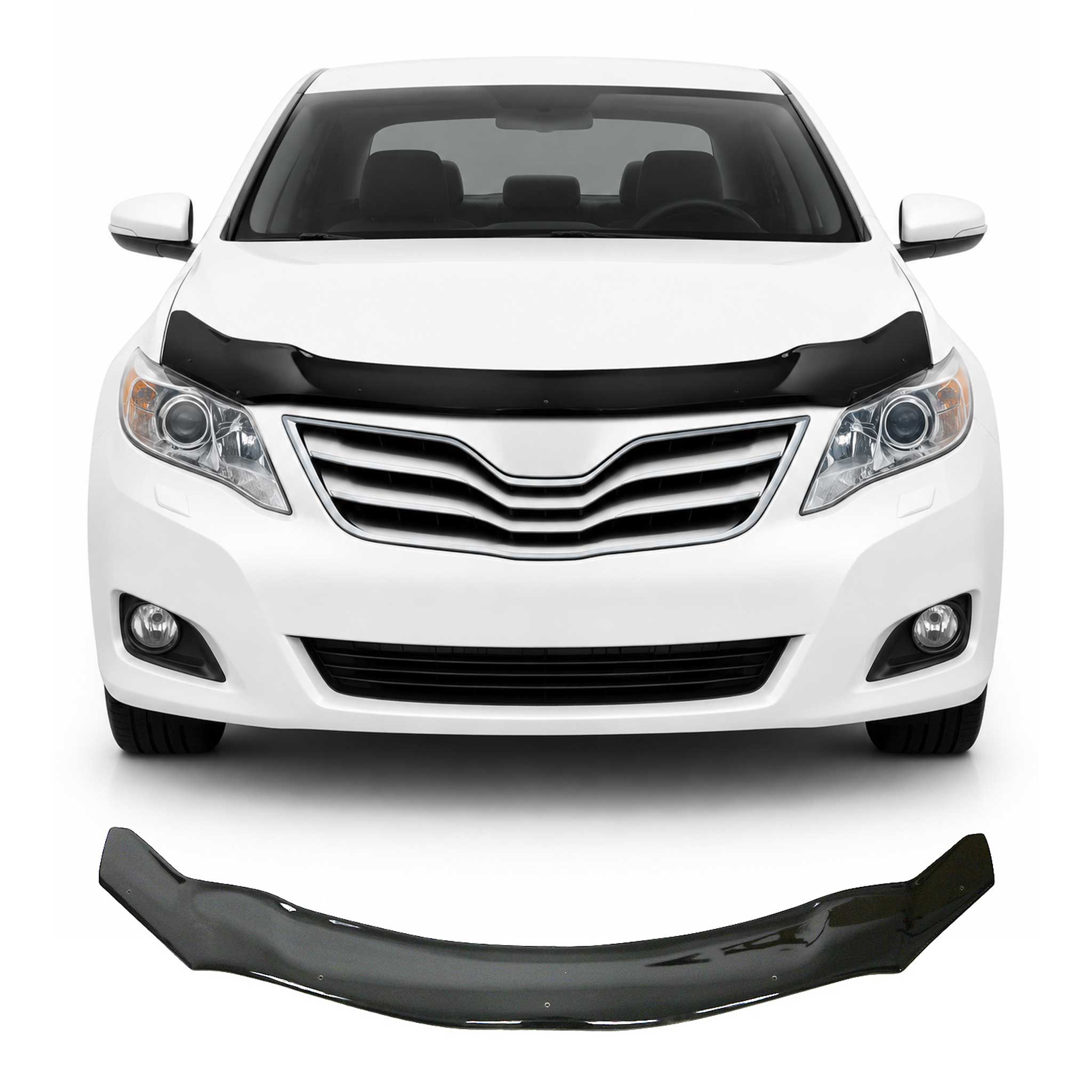 Deflecteurs d'air capot de voiture pour Toyota Camry 2006-2013 Acrylique Noir