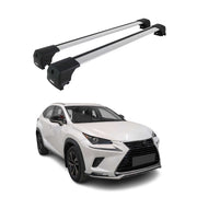 Barres De Toit Transversales pour Lexus NX I 2015-2021 Aluminium Gris 2Pcs